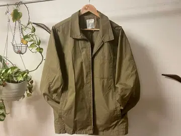 GAP 밀리터리 자켓 폴리코튼 카키 L