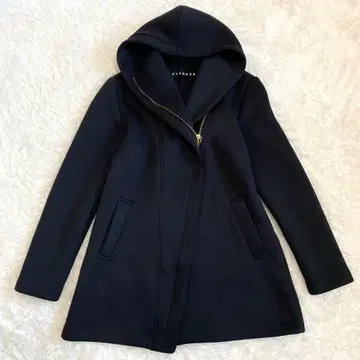 시소러스 sysorus 후디드 자켓 종이상자 코트 38 블랙