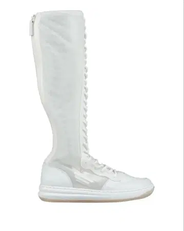 EMPORIO ARMANI 화이트 레이스업 부츠