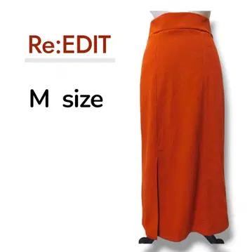 리디 슬릿 롱 스커트 오렌지 M 사이즈