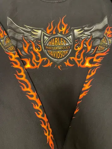 00s 할리데이비슨 프레임 빈티지 롱 T셔츠 구제 의류