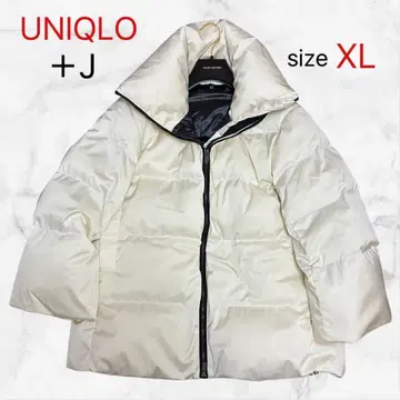 유니클로 +J 질 샌더 콜라보 볼륨 다운 자켓 XL 화이트