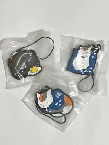 하마스시 나츠메 우인장 러버 스트랩 냥코센세 3종 세트