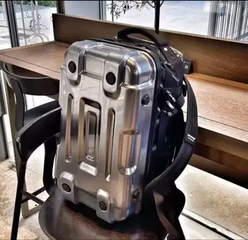 실버 하드 쉘 백팩