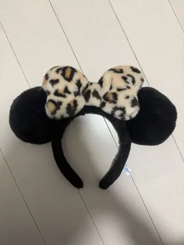 디즈니 레오파드 무늬 머리띠 미니