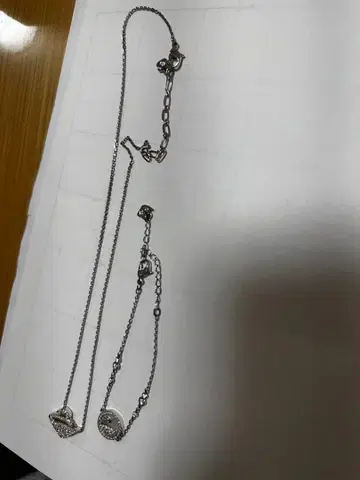 SWAROVSKI 목걸이와 팔찌 2세트