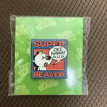 [미개봉 새상품] SUPER BEAVER 오키나와 한정판 핀 배지