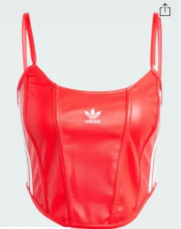 새상품 adidas 파이어버드 코르셋 뷔스티에 L 가죽