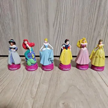 디즈니 프린세스 피규어 스탬프 6개 세트