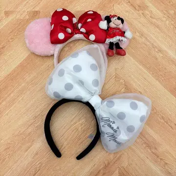 디즈니랜드 미니 머리띠 세트 봉제 인형 튤