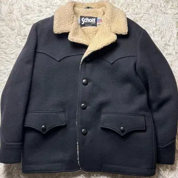 새상품급 넉넉한 L Schott 스웨이드 보아 런치 코트 자켓