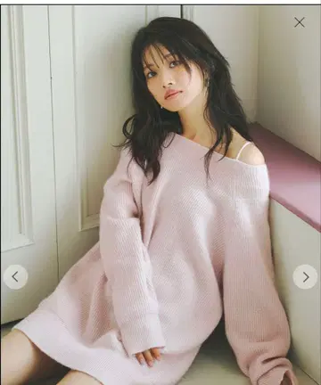 코코딜 라쿤 혼방 니트 미니 원피스