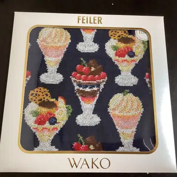 페이러 와코 WAKO PARFAIT 파르페 손수건 네이비