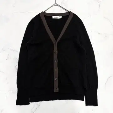 새상품급 스티븐 앨런 블랙 캐시미어 가디건 S