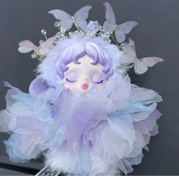 패션 인형용 옷 갈아입기 의류 퍼플 계열