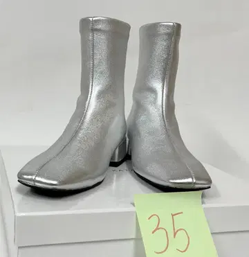 미사용 35 Chiaki Katagiri 스트레치 가죽 숏부츠