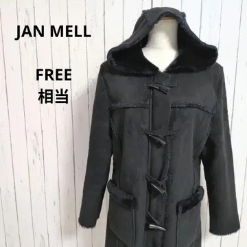 장메일 무스탕 더플 코트 후드 프론트 지퍼 보아 안감 F 상당