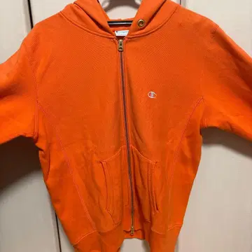 Champion Reverse Weave 후드티 L 사이즈 오렌지
