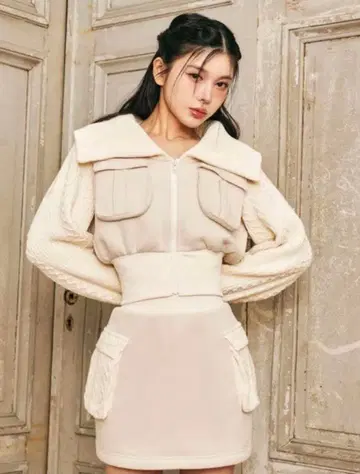 Darich 니트 콤비 맨투맨 셋업 IVO free