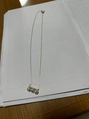 골드 펄 목걸이