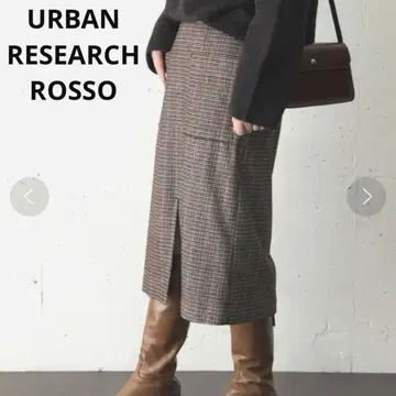 어반리서치 로쏘 정가 1만 4천원 몰 트위드 슬릿 타이트 스커트