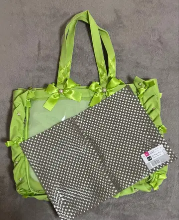 자카마트 A3 프릴 디자인 이타백 라임 그린 옐로우 그린