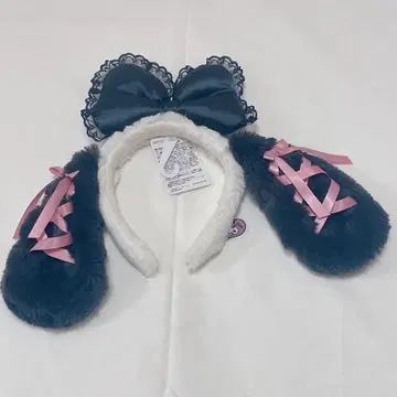 USJ 머리띠 유니버셜 스누피 벨 블랙 리본