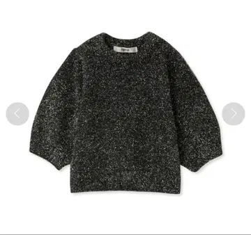 FURFUR 샤이니 하프 풀오버 블랙 퍼퍼