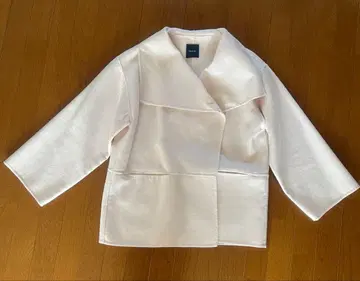 가마쿠라 셔츠 코트 화이트 캐시미어 울