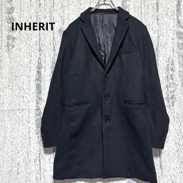 인헤릿 체스터 코트 블랙 울 혼방 M 남성용 고급 새상품급