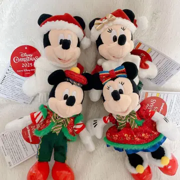 [ 4점 ] 디즈니 크리스마스 미키 미니 인형 배지