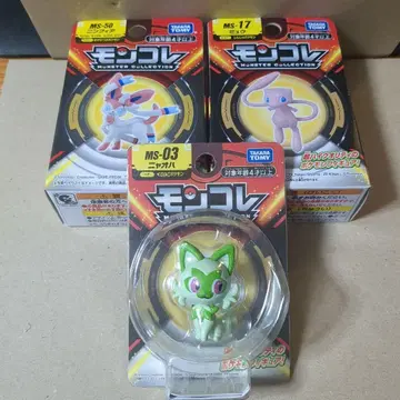 몬코레 3체 세트 뮤우 냐오하 니인피아 낱개 판매 불가