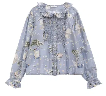 PINK HOUSE SWAN LAKE 프린트 블라우스