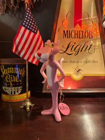 70s Dakin Pink Panther 핑크팬서 피규어 택 포함