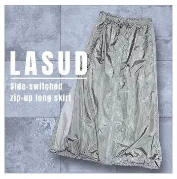 LASUD 롱 스커트 집업 벌룬 스커트 라슈드 야마다야
