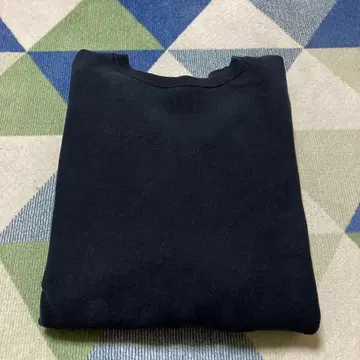 무봉제 90s Champion 네이비 리버스 위브 자수 택 XL USA제