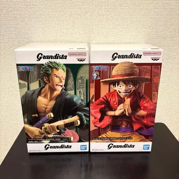 반다이 Grandista 원피스 피규어 루피 조로 세트 새상품