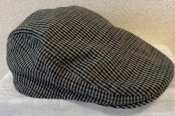 DOCKERS 체크 무늬 울 혼방 헌팅 모자