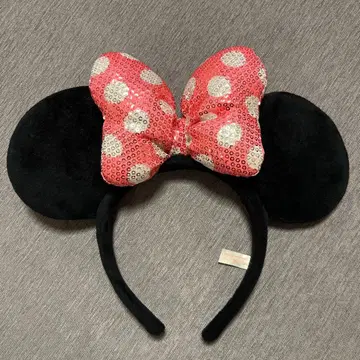 디즈니 머리띠 미니 핑크 스팽글