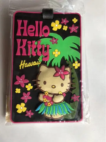 초레어 헬로키티 하와이 한정판 수하물 택 네임택 2004