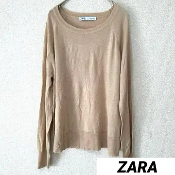 자라 M 얇은 소재 스웨터 긴팔 여성용 상의 레이온 혼방