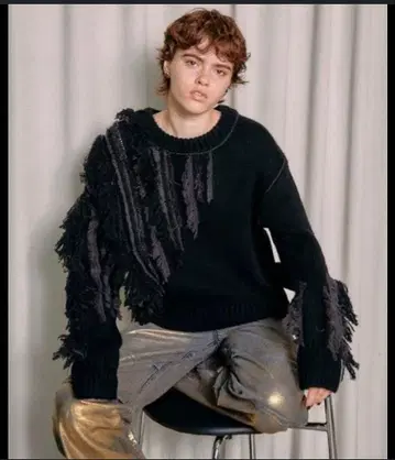 MAISON SPECIAL 랜덤 프린지 니트