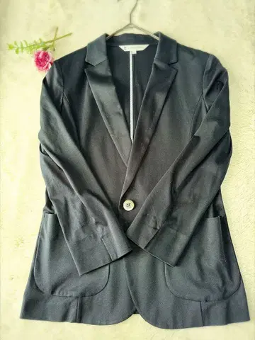 쿠미쿄쿠 싱글 테일러드 자켓 썸머 자켓 코튼 소재 얇은 소재