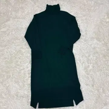 윔 가젯 (F) 니트 원피스 터틀 긴팔 울 100