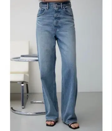 AZUL DENIM 하이웨스트 와이드 데님