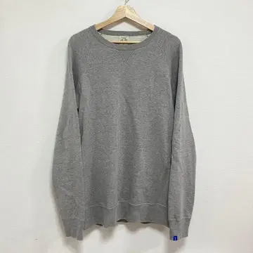 둥근 몸통 밴딩 편직 크루 맨투맨 / XL / LOOP WHEELER