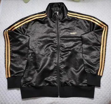 NERDY 트랙 자켓 올 패턴 블랙 X 골드