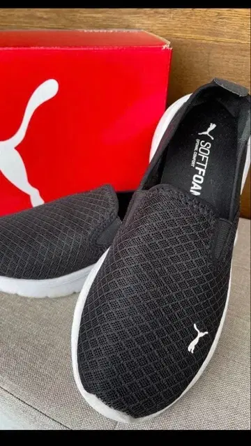 Puma Soft Foam 블랙 슬립온