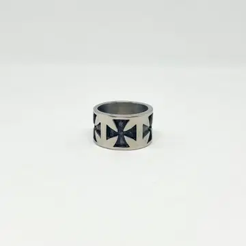 새상품 반지 스테인리스 20호 아이언 크로스 반지