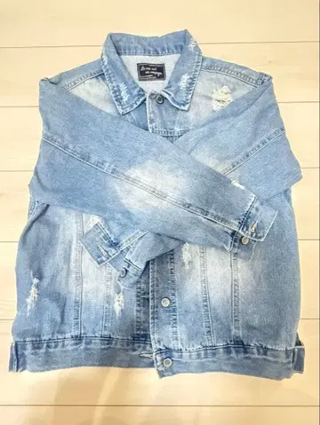 La vie est un voyage 데미지 데님 자켓